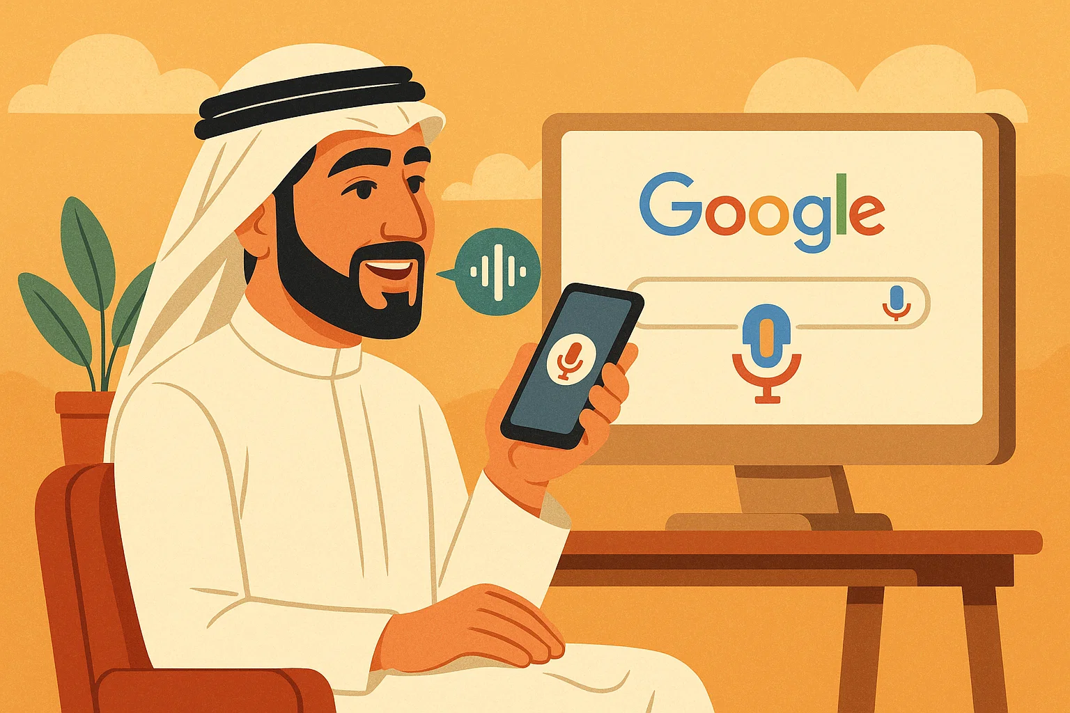 ليش البحث الصوتي غير طريقة استخدام قوقل؟