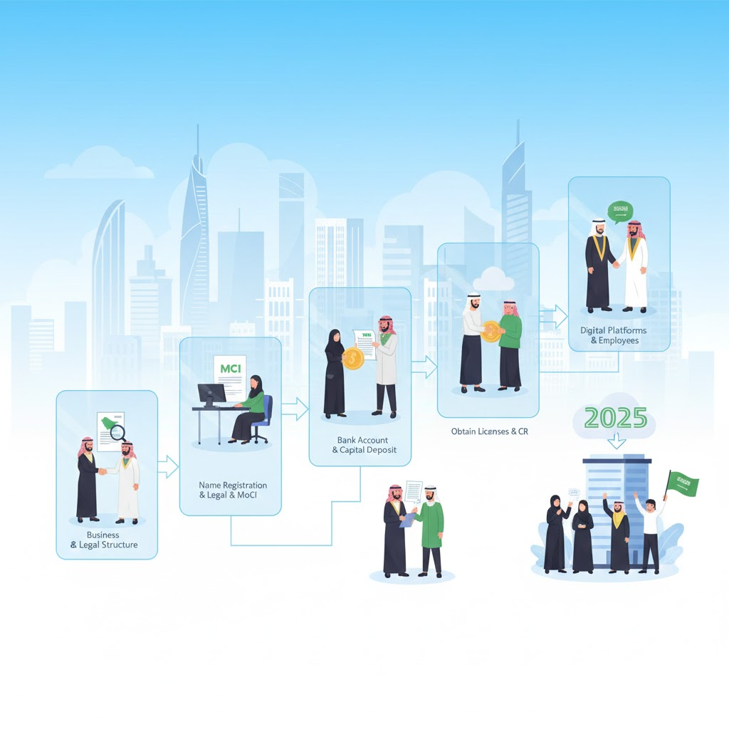 تأسيس شركة في السعودية: دليل شامل خطوة بخطوة