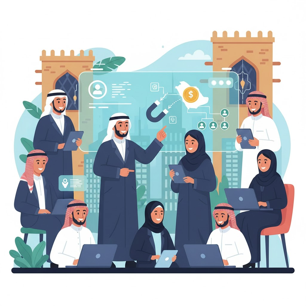 B2B Lead Generation: كيف تجذب عملاء الشركات في السعودية