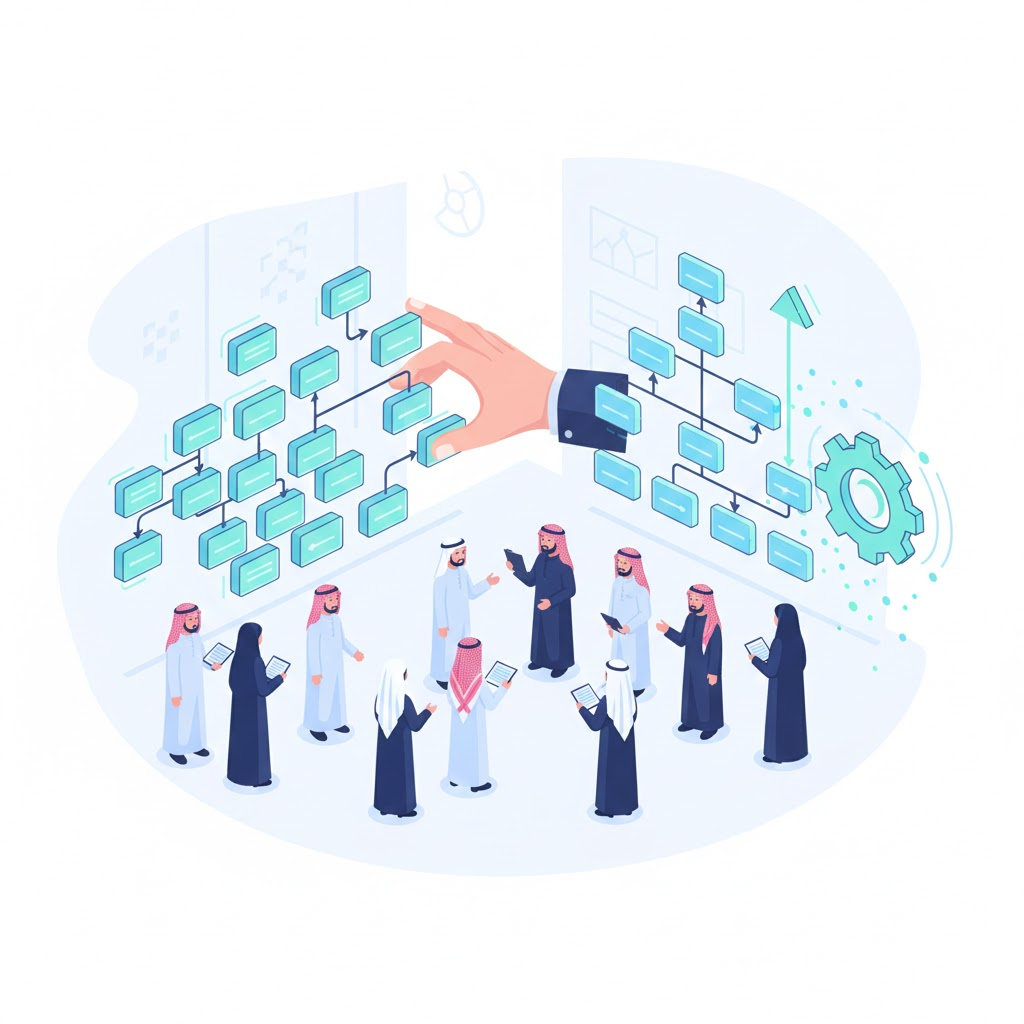 تنظيم الهياكل الإدارية وأثره على كفاءة العمل