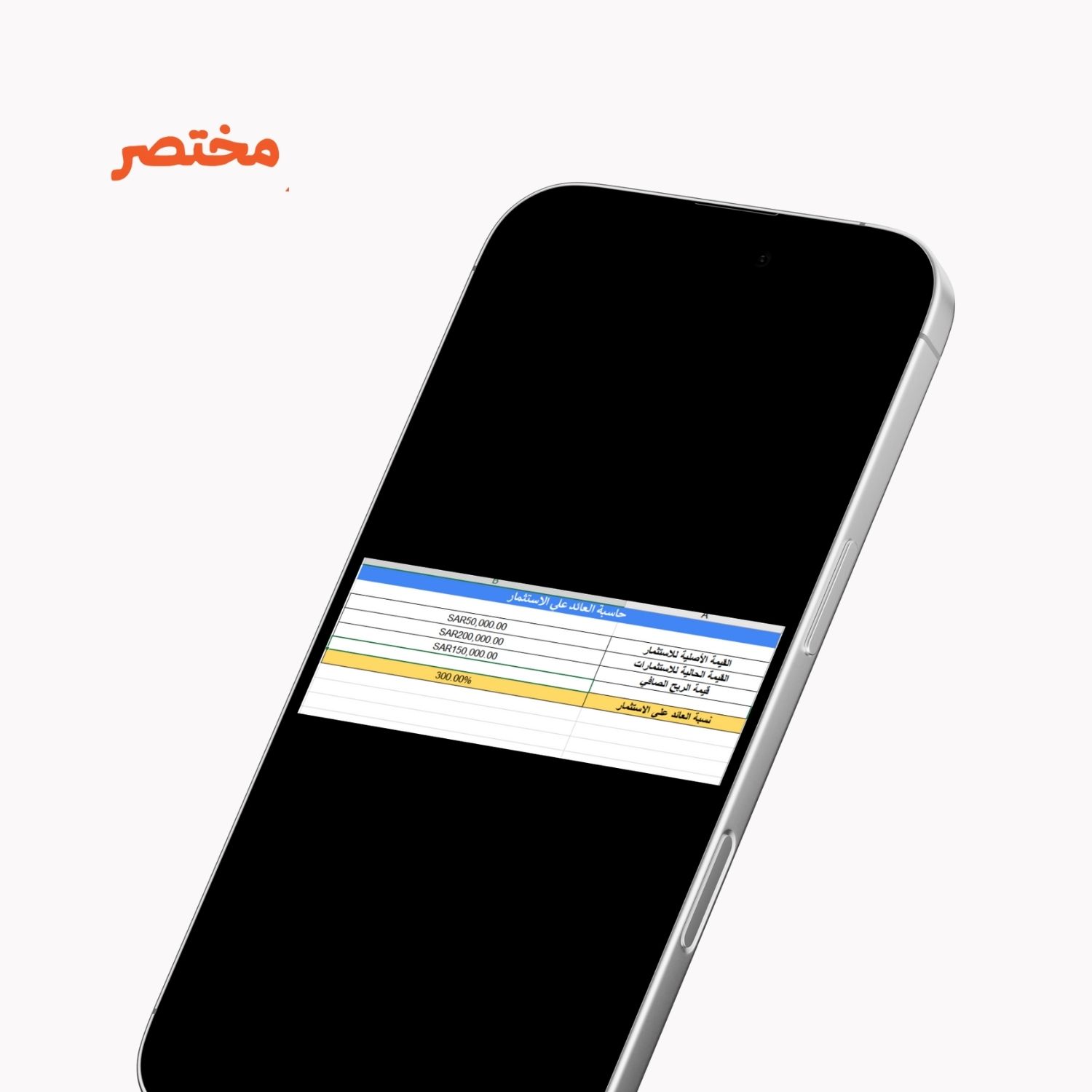حساب العائد علي الاستثمار